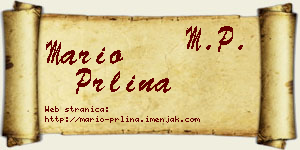 Mario Prlina vizit kartica